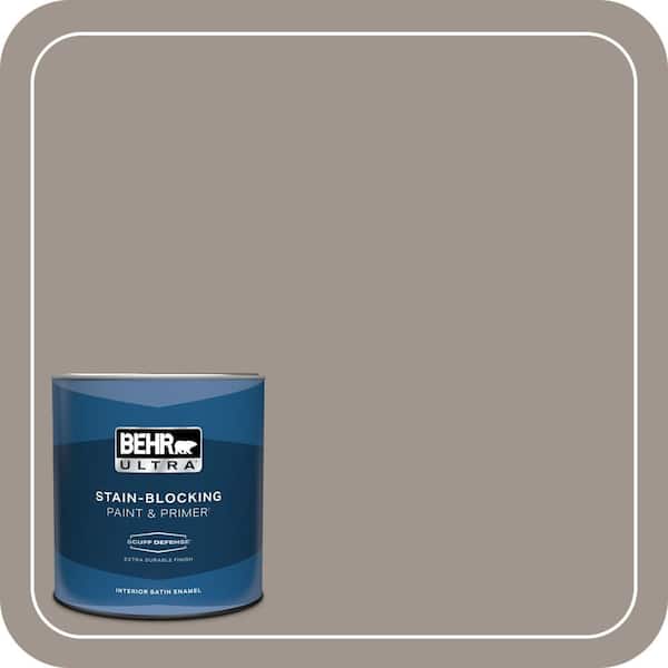 BEHR ULTRA 1 qt. #PPF-31 Pebbled Path Extra Durable Satin Enamel Interior Paint & Primer