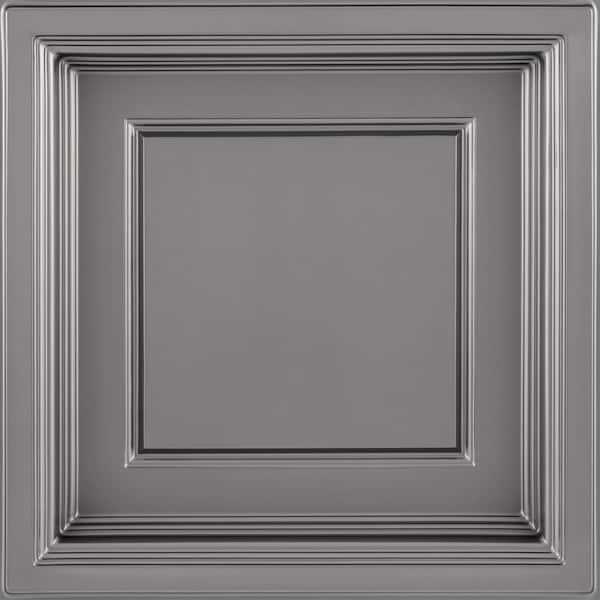 Madison Faux Tin 2 ft. x 2 ft. Lay-in Coffered Ceiling Panel (Case of 6)