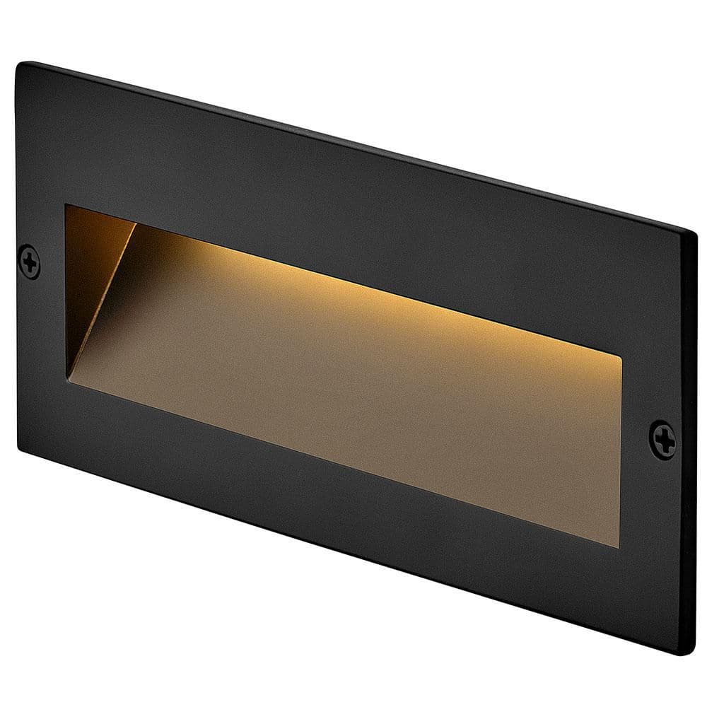 Bronze 8" LED Step Light with Etched Glass