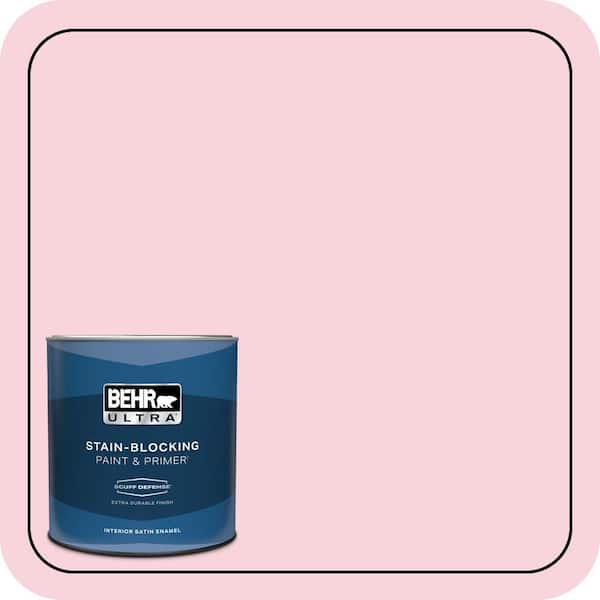 BEHR ULTRA 1 qt. #110C-1 Petal Bloom Extra Durable Satin Enamel Interior Paint & Primer