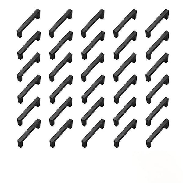 30-Pack 5 in. Stainless Steel Kitchen Cabinet Handles, Square Dresser Handles Drawer Pulls