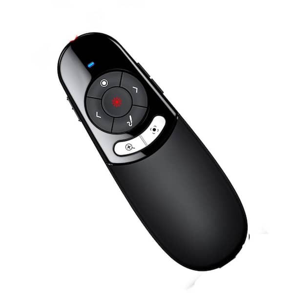 2-in-1 USB A and USB C Wireless Screen Presenter Remote with Physical and Digital Pointer for PowerPoint Presentations
