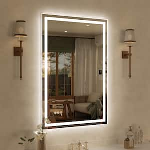 Spring 24 in. W x 36 in. H Rectangular Frameless LED Wall Bathroom Vanity Mirror