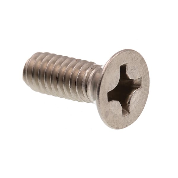 #12-24 x 5/8 in. Grade 18-8 Stainless Steel Phillips Drive Flat Head Machine Screws (25-Pack)