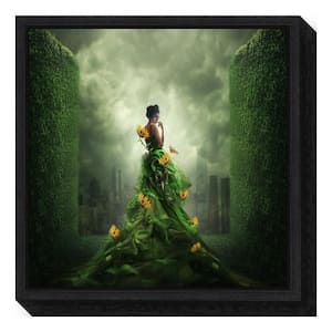 "Go Green" by Hardibudi Framed Canvas Wall Art