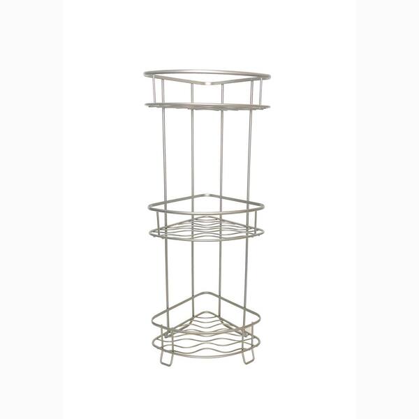 Popular Bath Products Jayden 19.8 in. W Space Saver in Satin Nickel