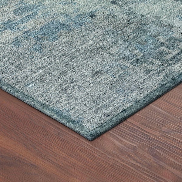 Chantille Machine Washable Indoor/Outdoor Abstract ACN2360 Blue 10 ft. x 14 ft. Area Rug