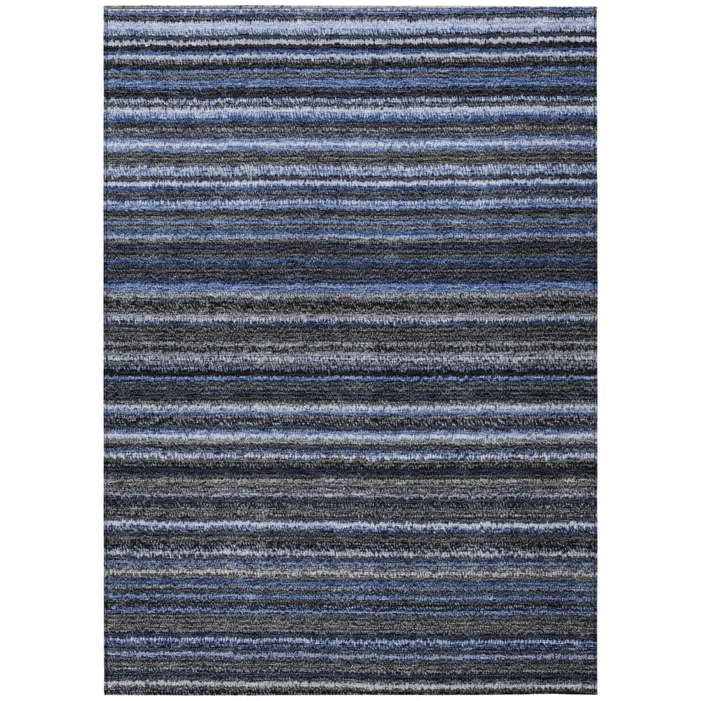 Addison Rugs Chantille ACN598 Blue 5 ft. x 7 ft. 6 in. Machine Washable ...