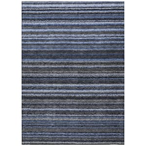 Chantille ACN598 Blue 5 ft. x 7 ft. 6 in. Machine Washable Indoor/Outdoor Geometric Area Rug