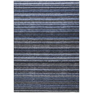 Chantille ACN598 Blue 8 ft. x 10 ft. Machine Washable Indoor/Outdoor Geometric Area Rug