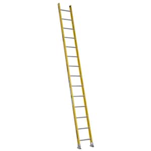 14 ft. Fiberglass Round Rung Straight Ladder with 375 lb. Load Capacity Type IAA Duty Rating