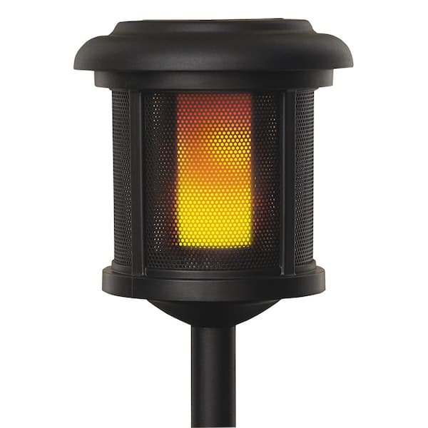 Integrated Led Flicker Flame Path Light, Yard Lamps Home Depot