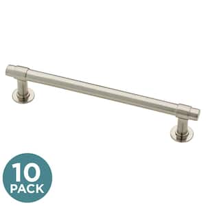 Francisco 5-1/16 in. (128 mm) Classic Satin Nickel Cabinet Drawer Bar Pulls (10-Pack)