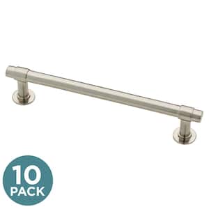 Essentials 5-1/16 in. (128 mm) Classic Satin Nickel Cabinet Drawer Bar Pulls (10-Pack)