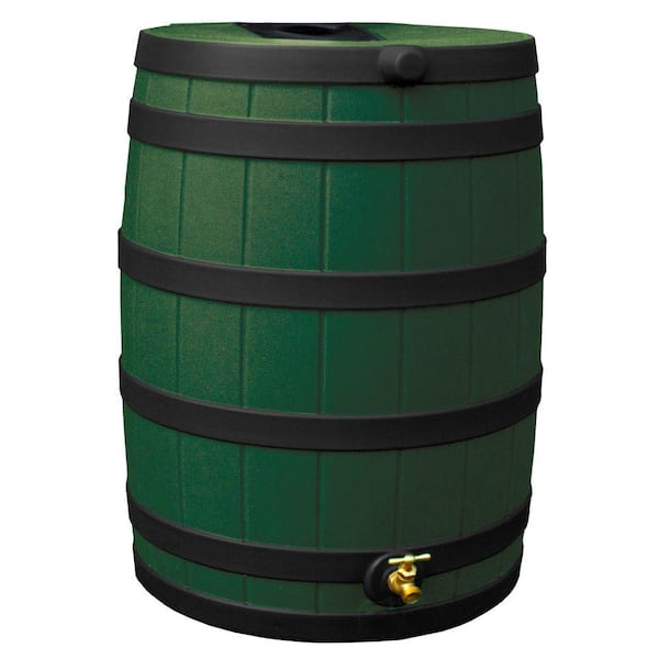 Good Ideas 50 Gal. Darkened Ribs Rain Wizard in Green