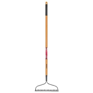 57 in. Wood Handle 16-Tine Bow Rake