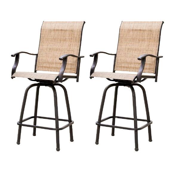 outdoor steel sling barstool