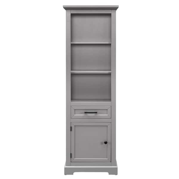 maocao hoom light grey Cabinet with Doors and Shelves