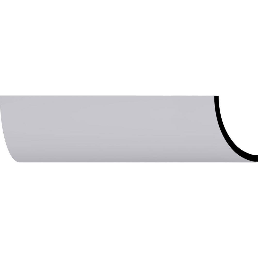 Primed White Polyurethane Geometric Crown Moulding Sample