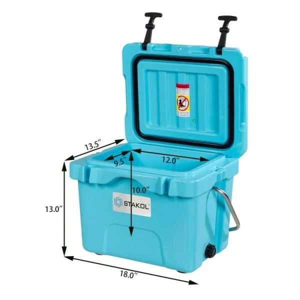 ITOPFOX 16 Qt 24-Can Capacity Portable Insulated Ice Cooler with 2