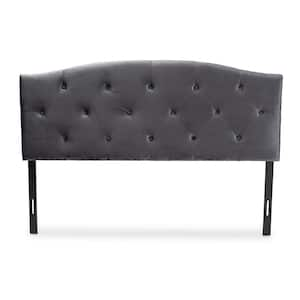 Leone Grey and Dark Brown King Headboard