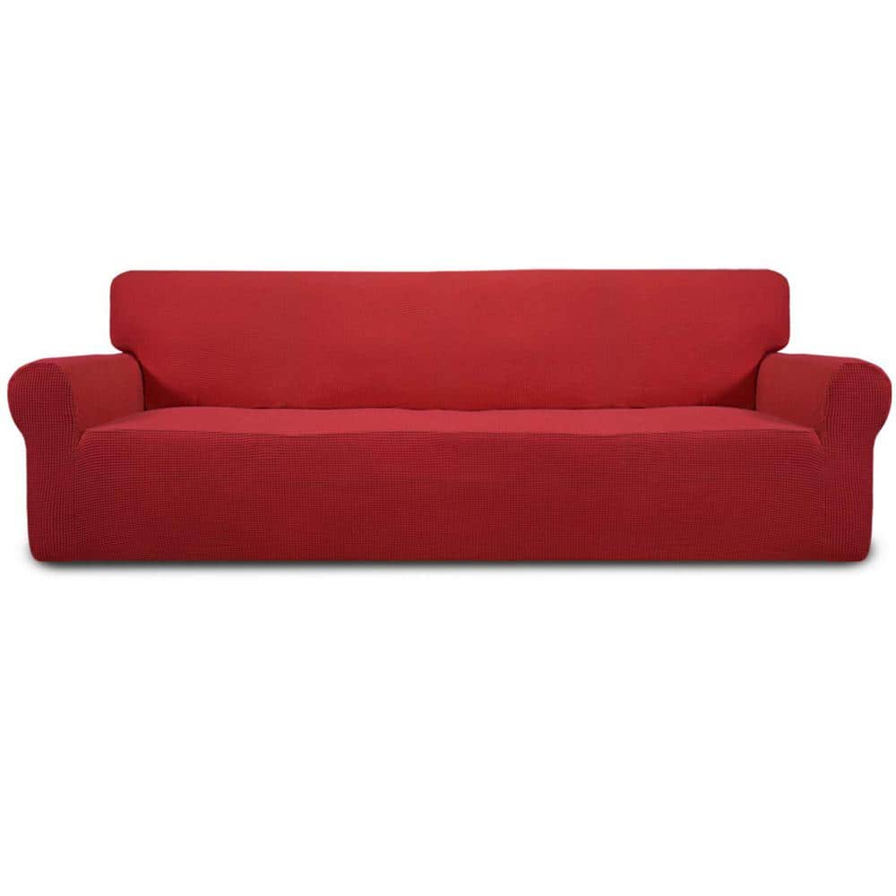 Stretch 4-Seater Sofa Slipcover 1-Piece Sofa Cover Furniture Protector Couc