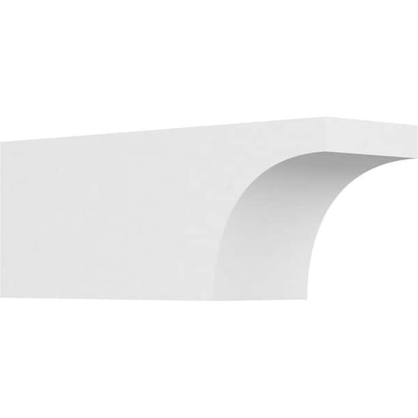 Ekena Millwork 5 in. x 6 in. x 16 in. Standard Huntington Architectural Grade PVC Rafter Tail Brace