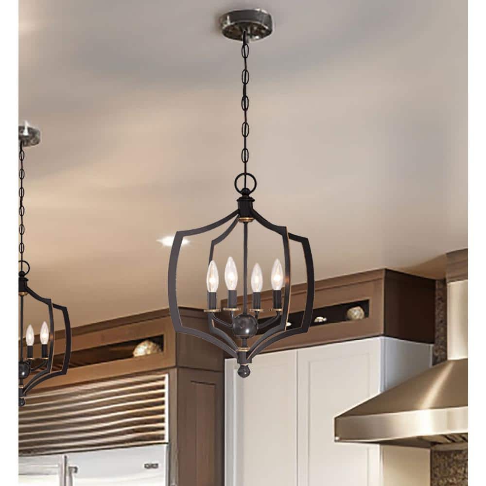 Middletown Downton Bronze Mini Chandelier with Gold Highlights