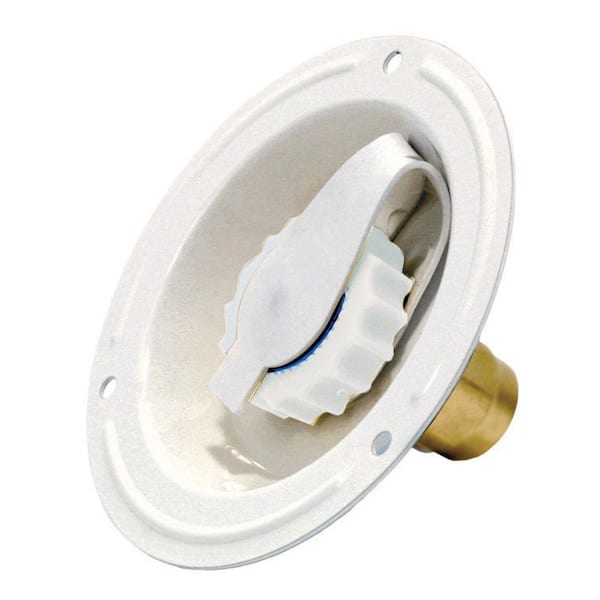 Valterra Recessed Water Inlet - FPT, Colonial White