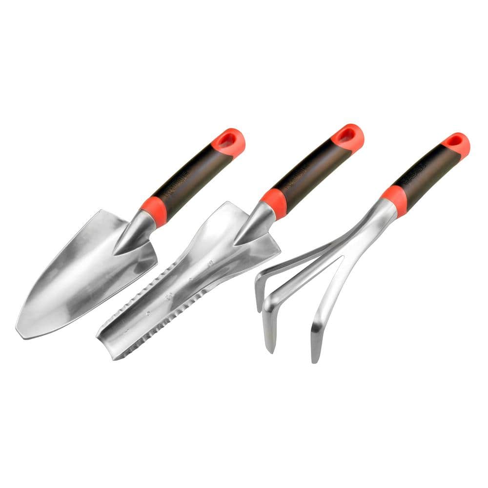 Radius Garden DIG Ergonomic Garden Hand Tool Set in Red (3Pieces