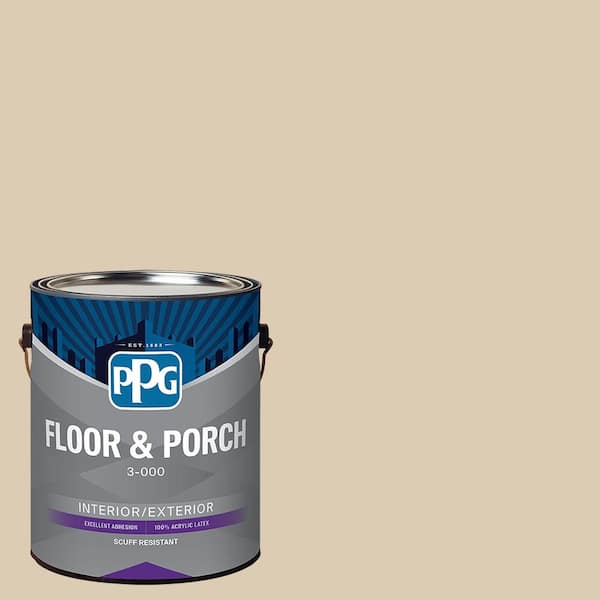 1 gal. PPG1085-3 Seriously Sand Satin Interior/Exterior Floor and Porch Paint