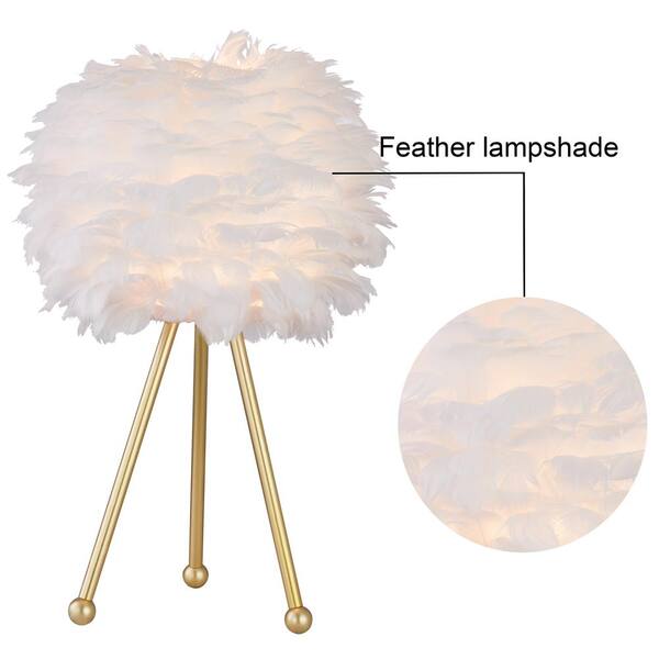 melito feather lamp