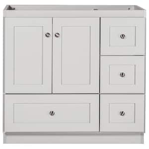 Shaker 36 in. W x 21 in. D x 34.5 in. H Bath Vanity Cabinet without Top in Dewy Morning