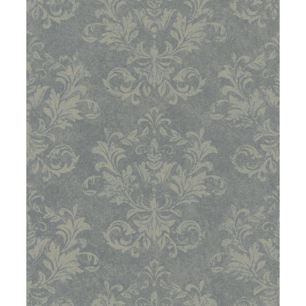 Unbranded Hotel Collection Gold Embossed Damask Glitter Finish Non-Pasted Non-Woven Wallpaper Sample