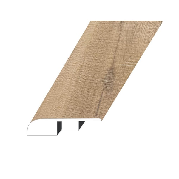 null Zephyr Bungalow Tan 0.6 in. Thick x 1.4 in. W x 94.5 in. L SPC Vinyl End Cap Molding