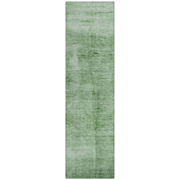 Chantille Machine Washable Indoor/Outdoor Abstract ACN1884 Green 2 ft. 3 in. x 7 ft. 6 in. Runner Rug