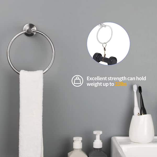 2pcs/pack Silver Stainless Steel 201 Multi-hook Rack With Soap Holder T  Type Corner Bathroom Shelf