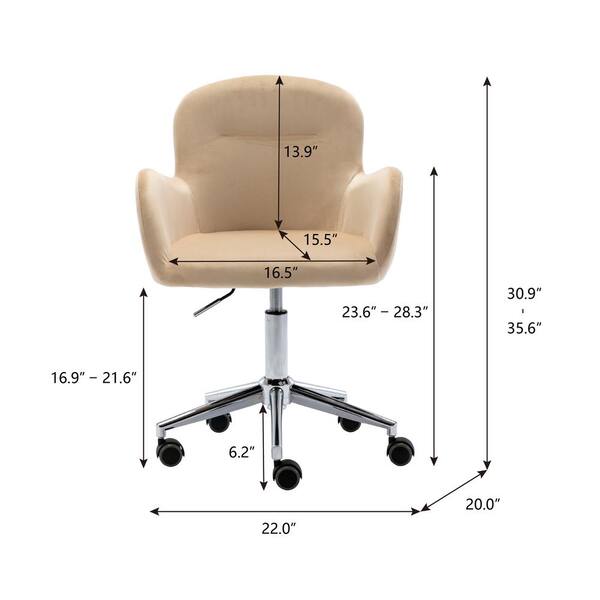 Magic Home Revolving Modern Height Adjustable Home Office Chair