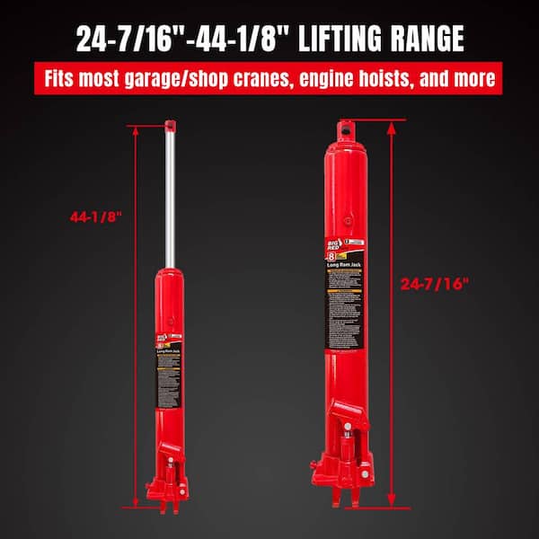 Big Red 8-Ton Long Ram Jack T30806 - The Home Depot