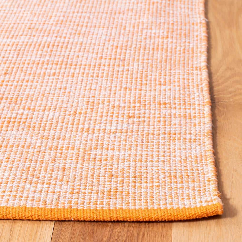 Coastal Charm Blue Cotton Flat Woven 4' x 6' Handmade Rug
