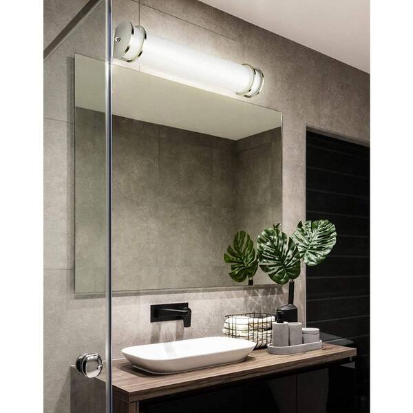 Sunlite 48 In Led Wall Mounted Bath, What Size Light Bar For 48 Vanity