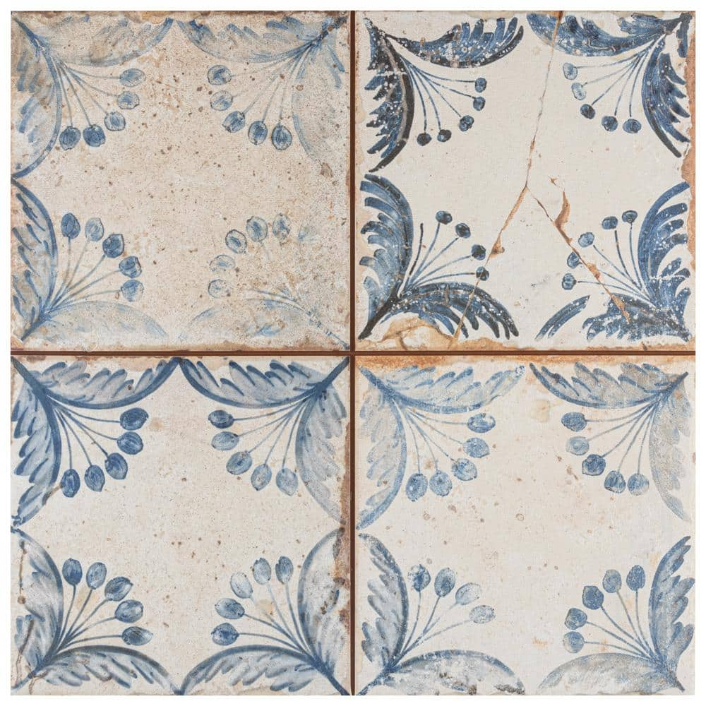 Merola Tile Artisan Oldker 13 In. X 13 In. Ceramic Floor And Wall Take ...