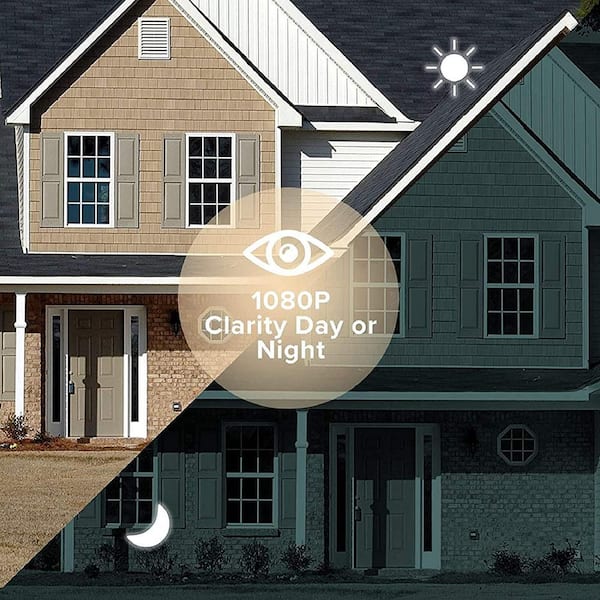 Laxihub 1080P Wired Outdoor Security Camera, Compatible with Alexa, IP65 Waterproof, Night Vision, APP Remote Access