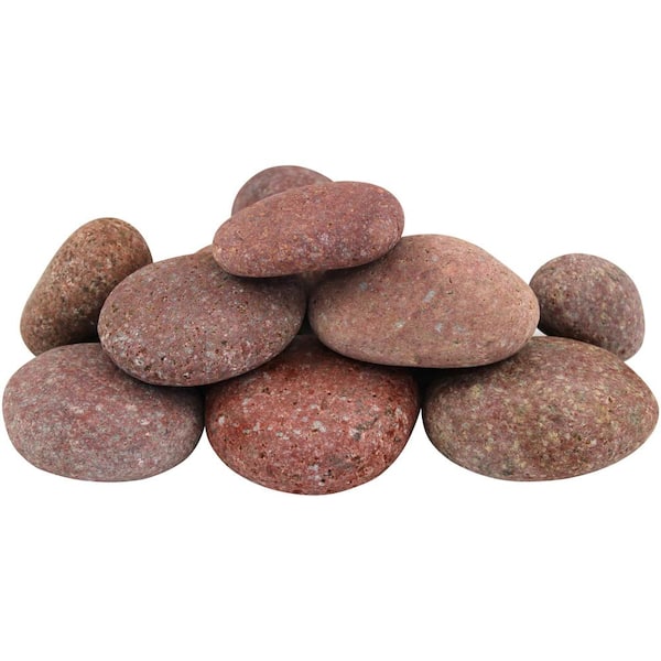 Rain Forest Margo Garden 0.4 cu. ft. 1 in. to 3 in. Rosa Mexican Beach Pebble (54-Pack Pallet)
