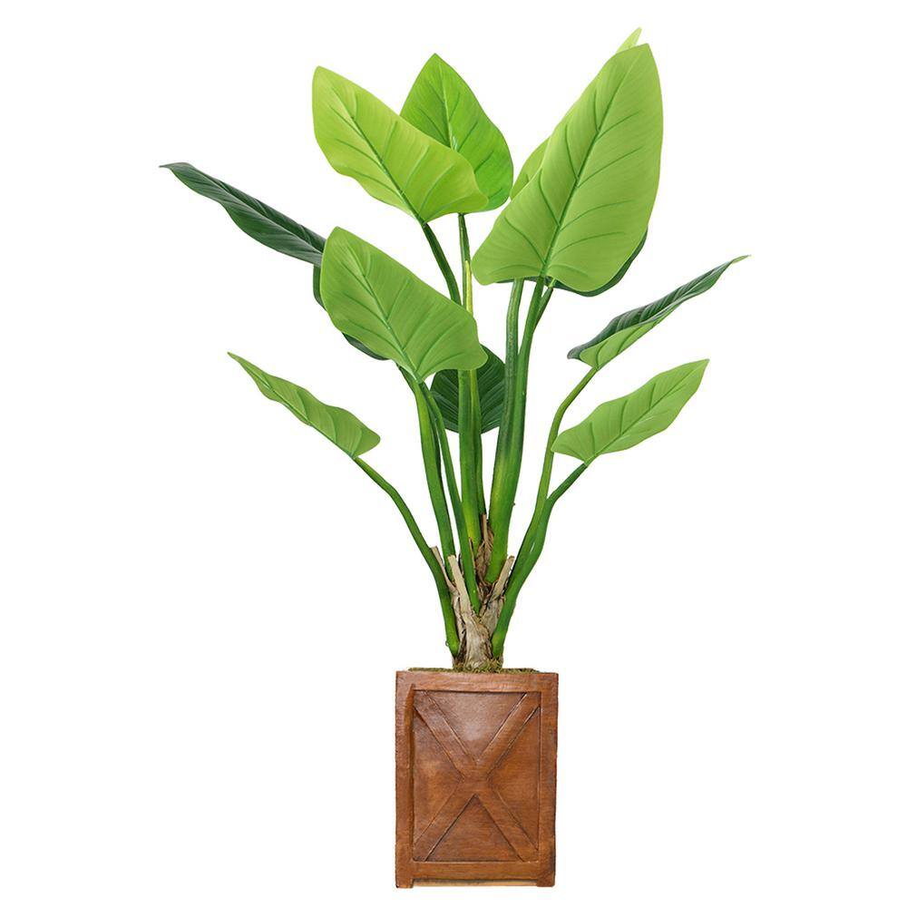 VINTAGE HOME 41 in. Artificial Philodendron Erubescens Green Emerald in