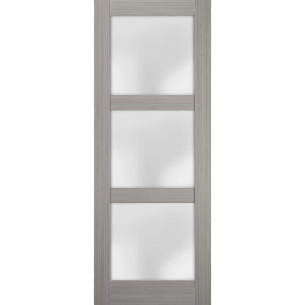 2552 24 in. x 96 in. No Bore Solid Core Frosted Glass White Finished Pine Wood Interior Door Slab price history on PriceWatchPro