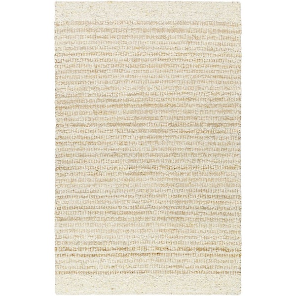 9 ft. x 12 ft. Light Beige or Ivory Genevive GVV-2301 Handmade Area Rug