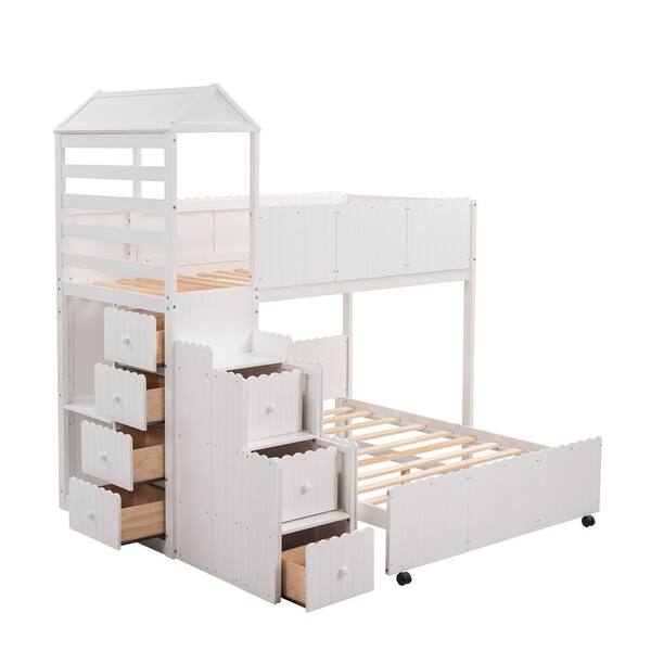 mimi twin over full bunk bed with drawers