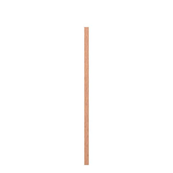 1.25 in. D x 1.25 in. W x 38 in. L Unfinished Red Oak Wood Baluster