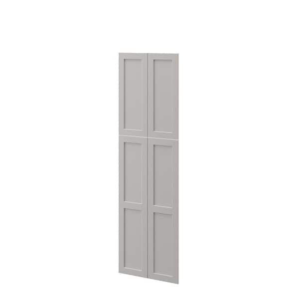 SIMPLY WOODMARK PRO Shaker Full Overlay 23.13 in. W. x 78.75-in. H Decorative Door Tall End Panel in Stone Gray